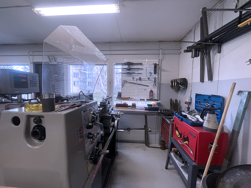 Bild på Mariehamns Svarvservice verkstad, svarven